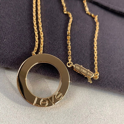 [LUXE] LOVE NECKLACE 16MM 3 DIAMONDS