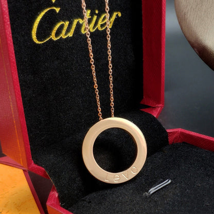 [LUXE] LOVE NECKLACE 16MM 3 DIAMONDS