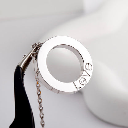 [LUXE] LOVE NECKLACE 16MM  FULL DIAMOND