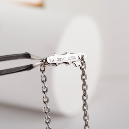 [LUXE] LOVE NECKLACE 16MM  FULL DIAMOND