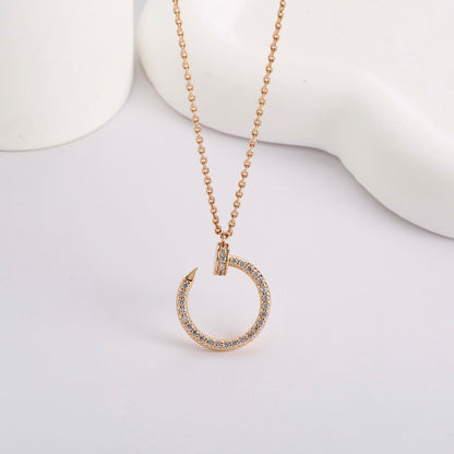 [LUXE] JUSTE NECKLACE FULL DIAMOND