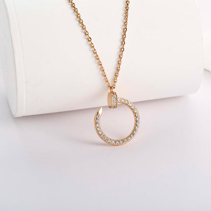 [LUXE] JUSTE NECKLACE FULL DIAMOND
