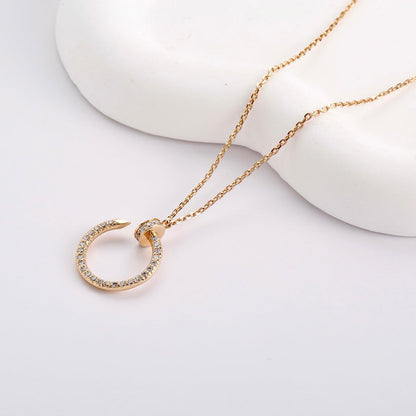 [LUXE] JUSTE NECKLACE FULL DIAMOND