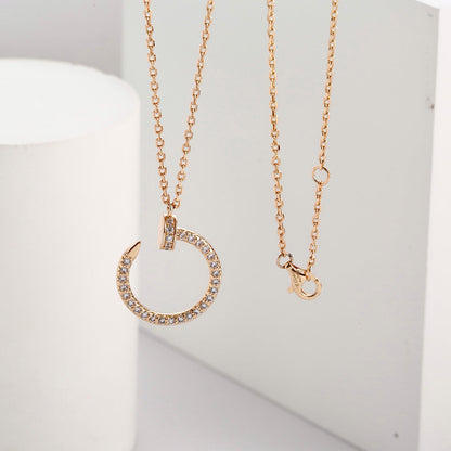 [LUXE] JUSTE NECKLACE FULL DIAMOND