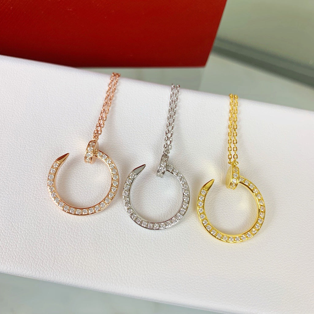 [LUXE] JUSTE NECKLACE FULL DIAMOND