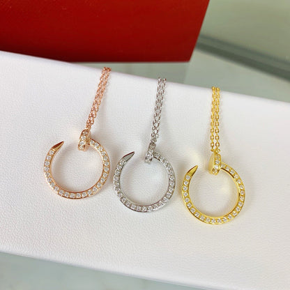 [LUXE] JUSTE NECKLACE FULL DIAMOND