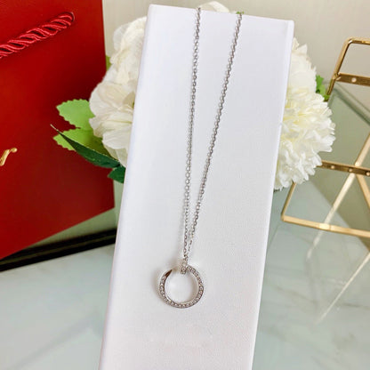 [LUXE] JUSTE NECKLACE FULL DIAMOND
