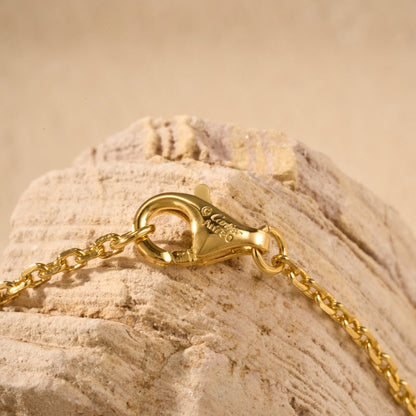 [LUXE] JUSTE NECKLACE HALF DIAMOND
