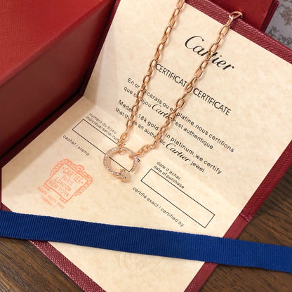 [LUXE] JUSTE NECKLACE FULL DIAMONDS