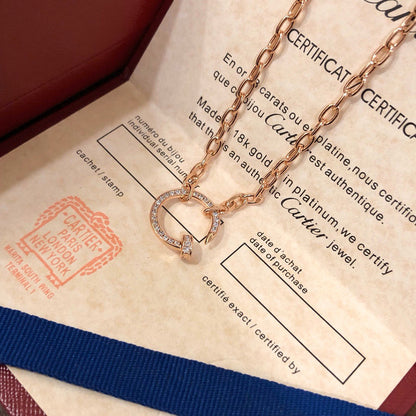 [LUXE] JUSTE NECKLACE FULL DIAMONDS