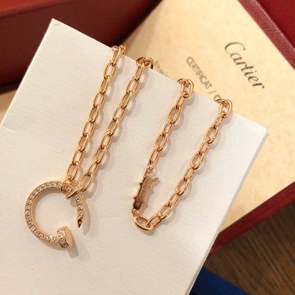 [LUXE] JUSTE NECKLACE FULL DIAMONDS