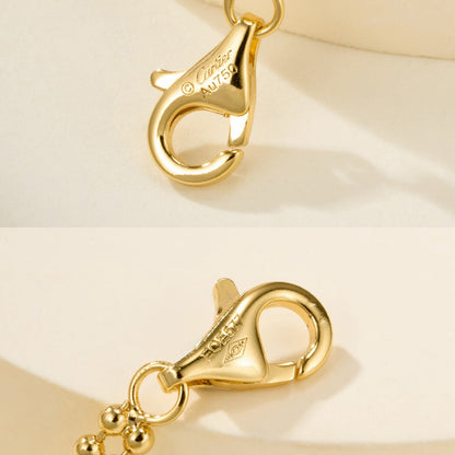 [LUXE] TRINITY LARGE FULL DIAMOND  NECKLACE