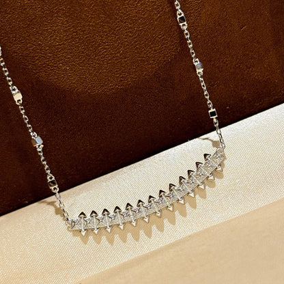 [LUXE] CLASH  SMALL FULL DIAMOND NECKLACE