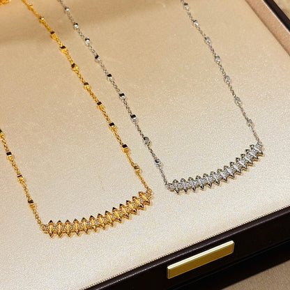 [LUXE] CLASH  SMALL FULL DIAMOND NECKLACE
