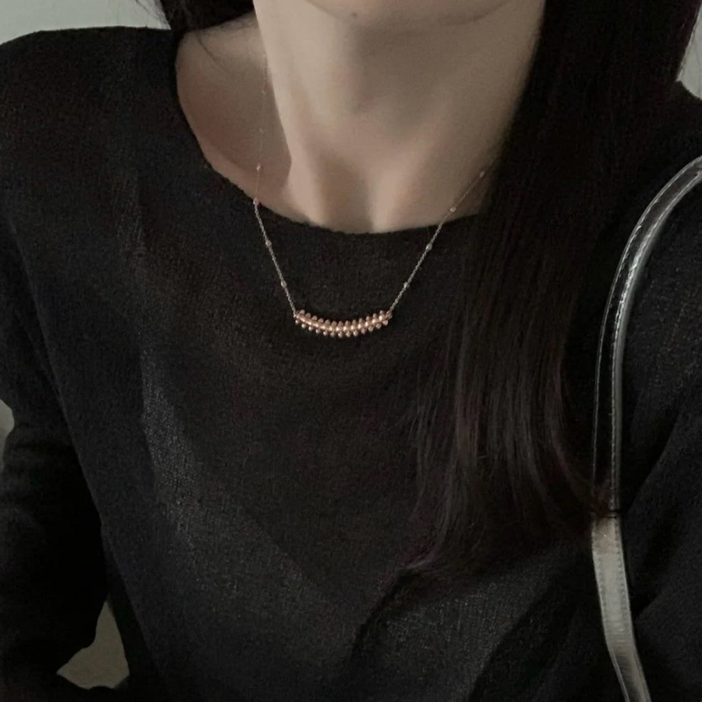 [LUXE] CLASH  SMALL FULL DIAMOND NECKLACE