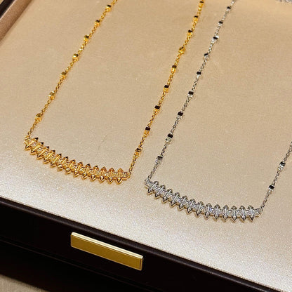 [LUXE] CLASH  SMALL FULL DIAMOND NECKLACE