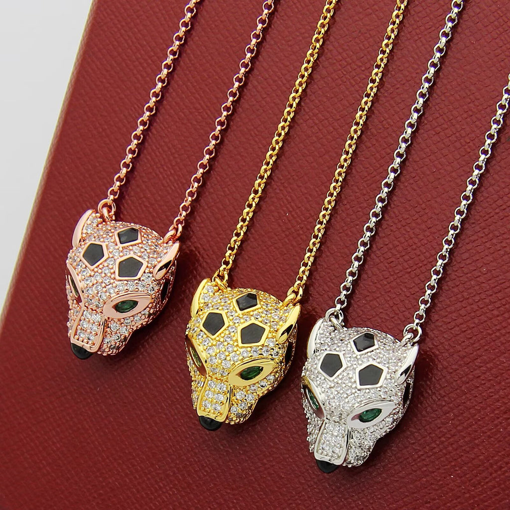 [LUXE] PANTHERE FULL DIAMOND NECKLACE