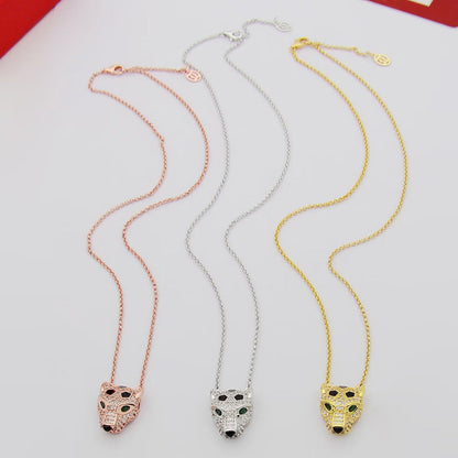 [LUXE] PANTHERE FULL DIAMOND NECKLACE