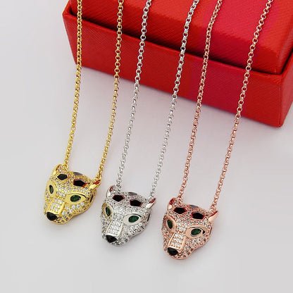 [LUXE] PANTHERE FULL DIAMOND NECKLACE