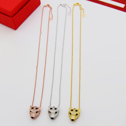 [LUXE] PANTHERE FULL DIAMOND NECKLACE