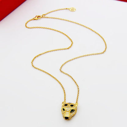 [LUXE] PANTHERE FULL DIAMOND NECKLACE