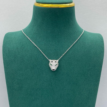 [LUXE] PANTHERE FULL DIAMOND NECKLACE