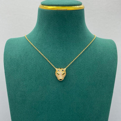 [LUXE] PANTHERE FULL DIAMOND NECKLACE