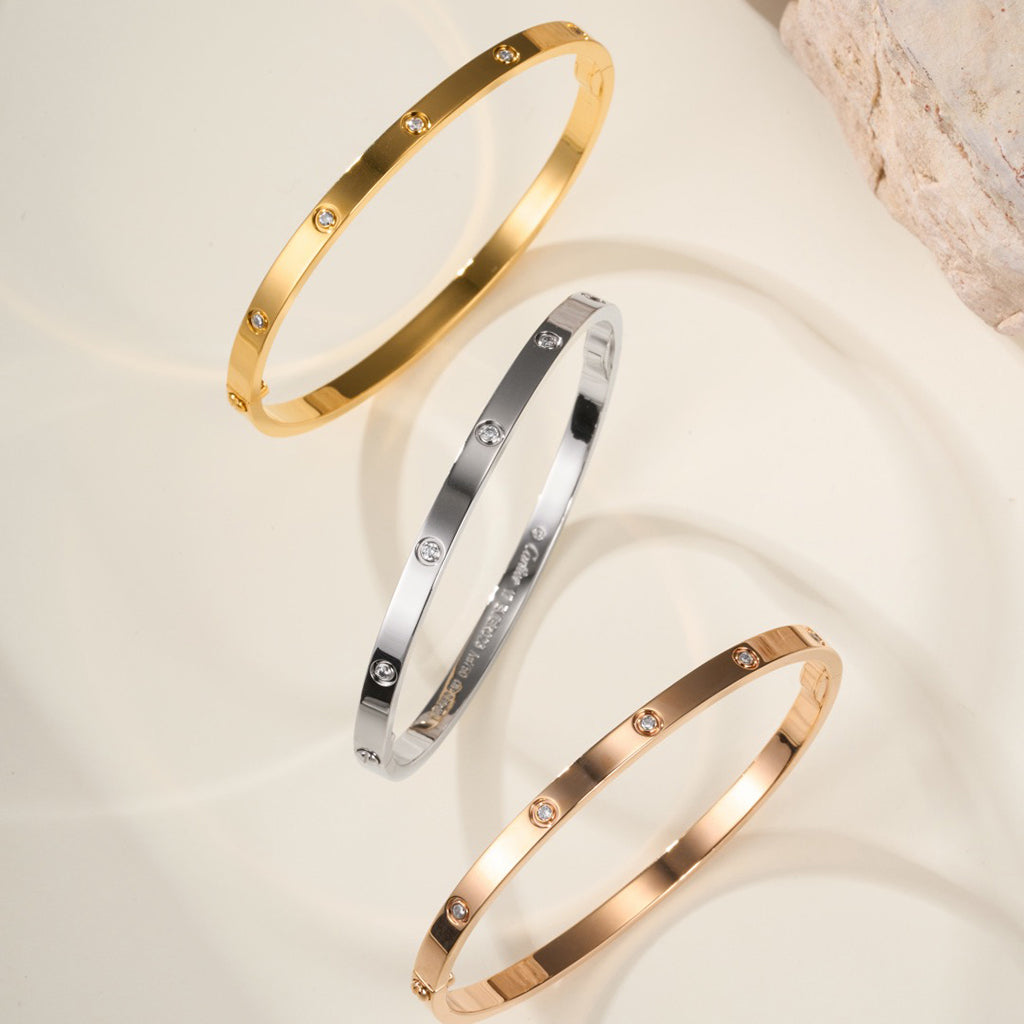 [LUXE] LOVE BRACELET 3.65MM 10 DIAMONDS