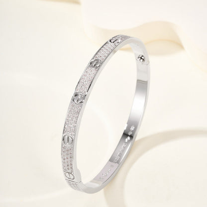 [LUXE] LOVE BRACELET 4.8MM DIAMOND-PAVED