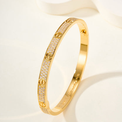 [LUXE] LOVE BRACELET 4.8MM DIAMOND-PAVED