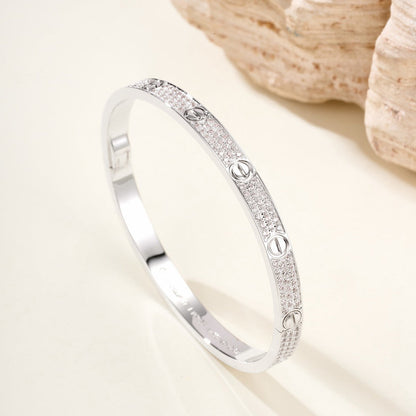 [LUXE] LOVE BRACELET 4.8MM DIAMOND-PAVED
