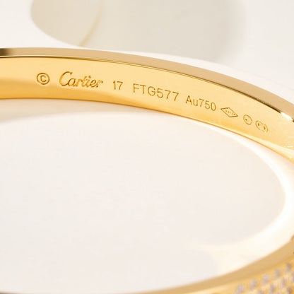 [LUXE] LOVE BRACELET 4.8MM DIAMOND-PAVED