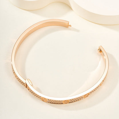 [LUXE] LOVE BRACELET 4.8MM DIAMOND-PAVED