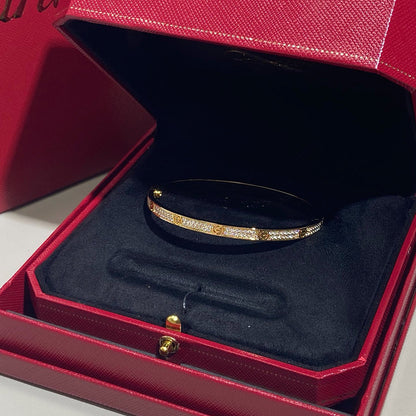 [LUXE] LOVE BRACELET 3.65MM DIAMOND-PAVED