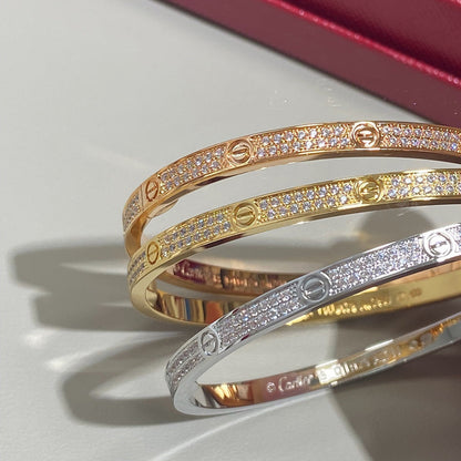 [LUXE] LOVE BRACELET 3.65MM DIAMOND-PAVED