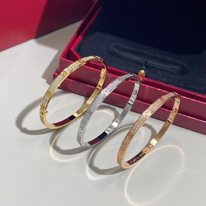 [LUXE] LOVE BRACELET 3.65MM DIAMOND-PAVED