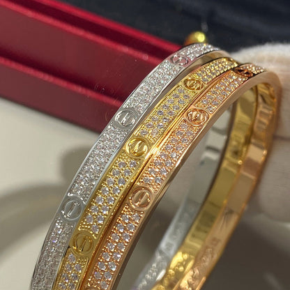 [LUXE] LOVE BRACELET 3.65MM DIAMOND-PAVED