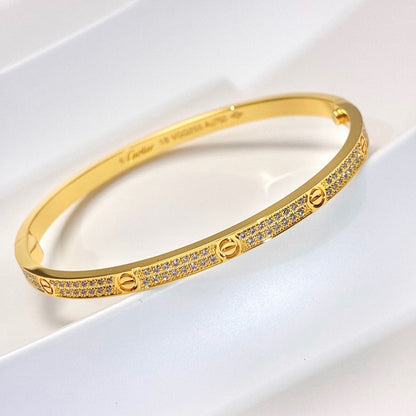 [LUXE] LOVE BRACELET 3.65MM DIAMOND-PAVED