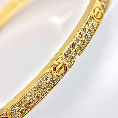 [LUXE] LOVE BRACELET 3.65MM DIAMOND-PAVED