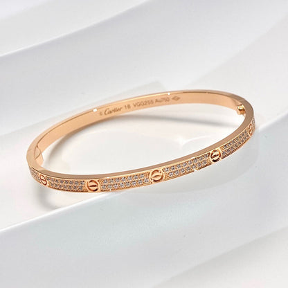[LUXE] LOVE BRACELET 3.65MM DIAMOND-PAVED