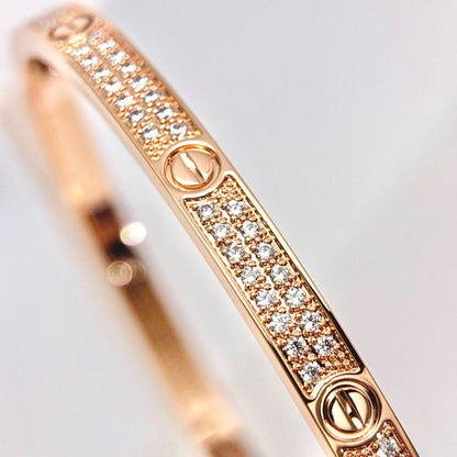 [LUXE] LOVE BRACELET 3.65MM DIAMOND-PAVED
