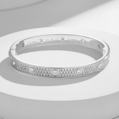 [LUXE] LOVE BRACELET 6.1MM DIAMOND-PAVED 10 BIG DIAMONDS