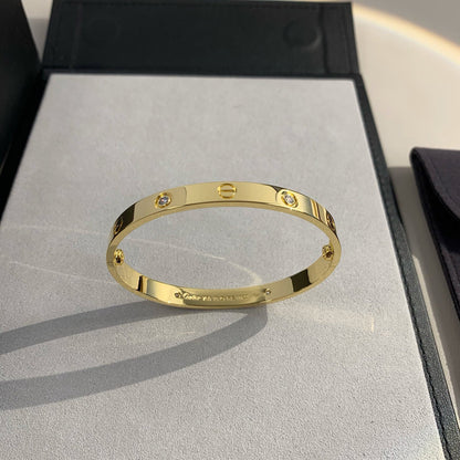 [LUXE] LOVE BRACELET 6.1MM 4 DIAMONDS