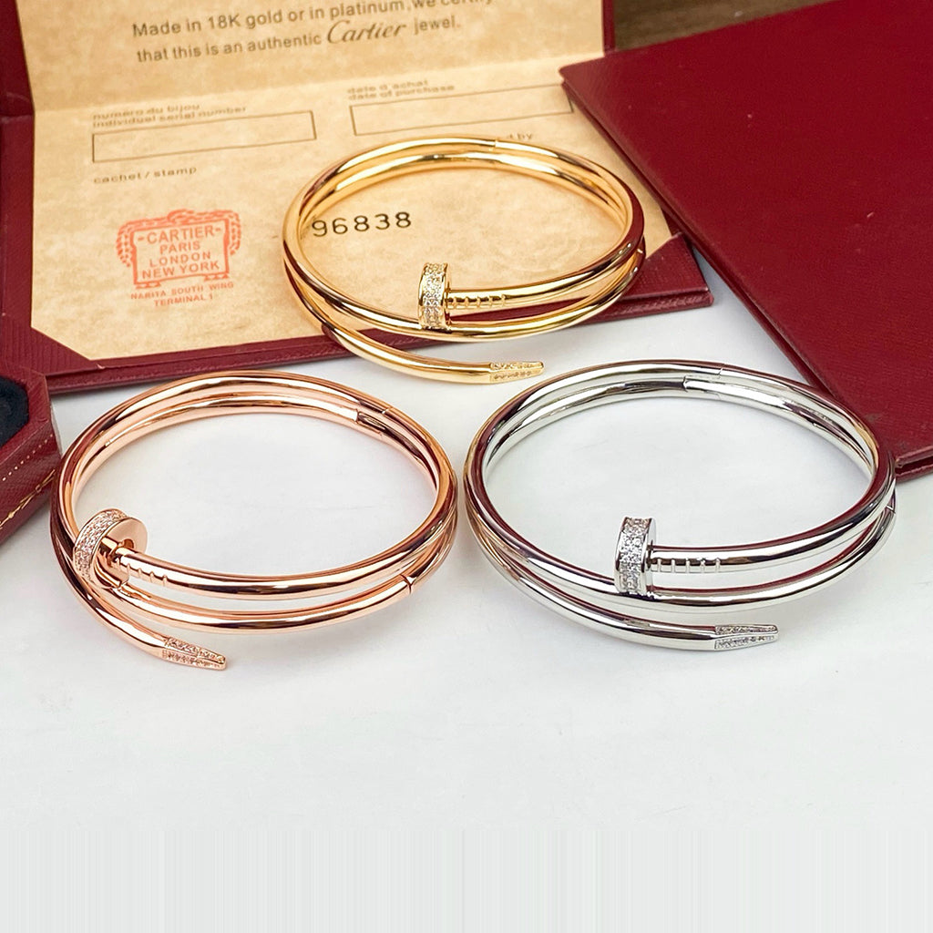 [LUXE] JUSTE BRACELET 3.5MM DOUBLE ROW DIAMOND
