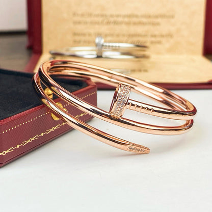 [LUXE] JUSTE BRACELET 3.5MM DOUBLE ROW DIAMOND