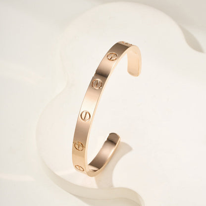 [LUXE] LOVE BRACELET 6.1MM OPEN CUFF