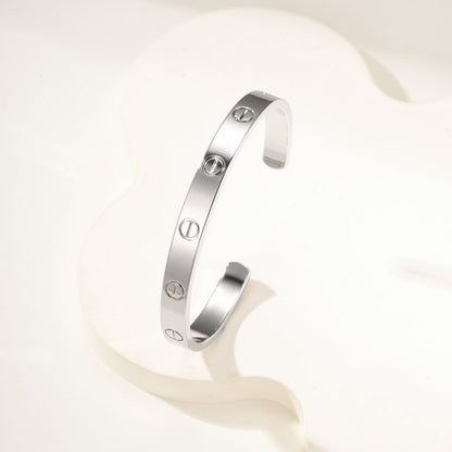 [LUXE] LOVE BRACELET 6.1MM OPEN CUFF
