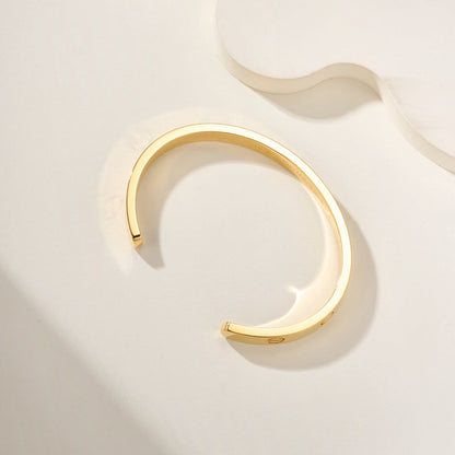 [LUXE] LOVE BRACELET 6.1MM OPEN CUFF