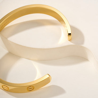 [LUXE] LOVE BRACELET 6.1MM OPEN CUFF