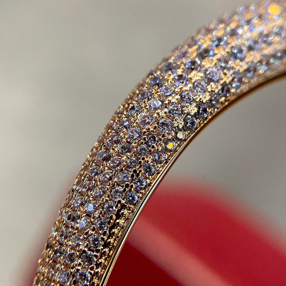 [LUXE] PANTHERE HALF DIAMOND OPEN BRACELET